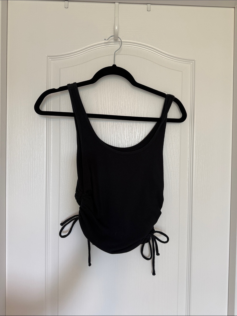 Hollister Black Side-Tie Tank Top